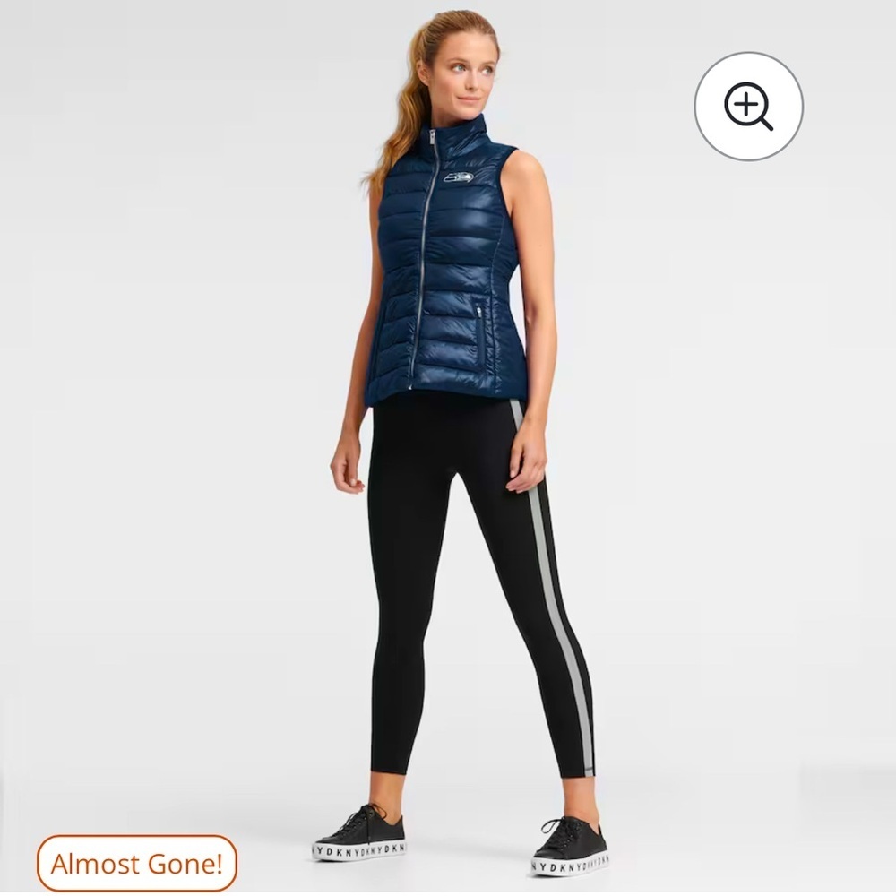 DKNY Midnight Blue Quilted Vest